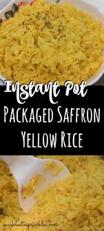 instant pot packaged saffron yellow