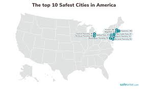 100 safest cities in america safewise