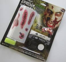 deluxe zombie costume makeup kit teeth