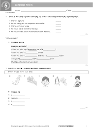 English Class Klasa 5 Pdf - EC_A2_Tests - Language Test 5A - Pobierz pdf z Docer.pl