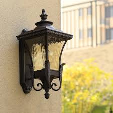 Acrylic Black Sconce Lighting Lantern 1 Light Rustic Wall Mounted Lamp For Outdoor Corner Beautifulhalo Com