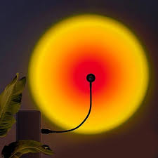 1x Usb Sunset Lamp Led Rainbow Neon