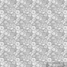circles seamless pattern doodle