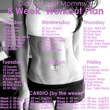 8 Week No Gym Home Workout Plan Diary Of A Fit Mommy