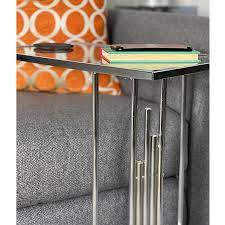 Colton Chrome And Glass Sofa Table