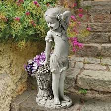 Acituna Resin Flower Girl Statue