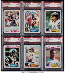 But they were much more than that for collectors of the day. 1982 Topps Football Psa Graded Group 194 Football Cards Lots Lot 42116 Heritage Auctions