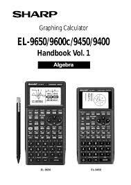 Sharp El 9650 Calculator User Manual
