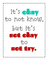 Are you ok day poster. Poster It S Okay To Not Know But It S Not Okay To Not Try Tpt