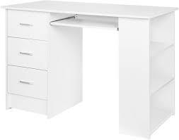 We can help you with storage options too. Homfa 110x49x75 Cm Computer Desk Office Desk Table Computer Table White Amazon De Kuche Haushalt
