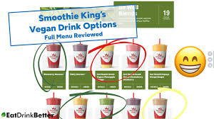 smoothie king vegan food drinks 2023