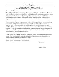 general manager cover letter exles