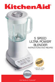 kitchenaid 5 speed ultra power blender