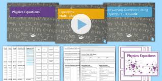 Gcse Physics Equations Revision Pack