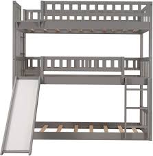 Kids love these 24 bunk beds with steps. Triple Bunk Bed With Slide Is The Bed Of Your Child S Dreams Yinz Buy