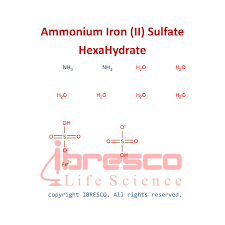 ammonium iron ii sulfate hexahydrate