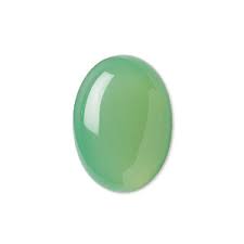 cabochon green chalcedony d