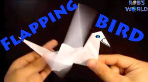 how to make an origami flapping bird