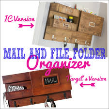 Wall Mail Organizer With Space For Keys