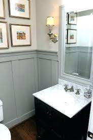 Wood Panel Bathroom White Paneling