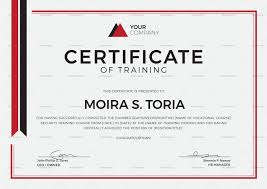Security Training Certificate Template