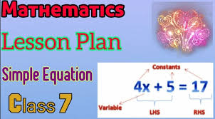 Mathematics Lesson Plan On Simple
