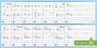 Letter Families And Cvc Words Handwriting Worksheet