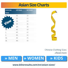 asian size to us size conversion