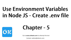 environment variable in node js