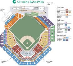 Skillful Phillies Seat Chart Citizen Bank Park Seating Chart