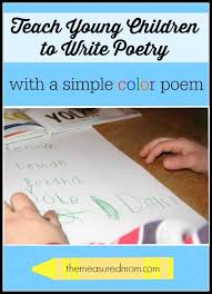 Teach Children To Write Poetry With A Simple Color Poem