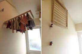 Diy Retractable Drying Rack From An Old