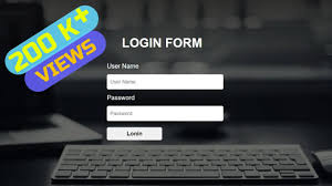 simple login form using only html