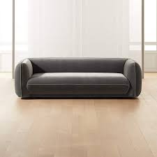 valmar grey velvet sofa reviews cb2