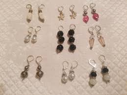 earrings 9 pairs mixed style drop