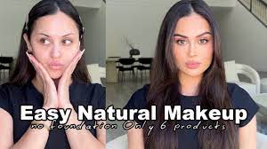 easy minimal makeup no foundation only