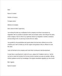Sample Professional Resignation Letter Sample Professional