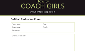 If i don't answer it right away, please be patient. Softball Player Evaluation Downloadable Form How To Coach Girls