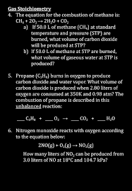 Gas Stoichiometry 4 The Equation