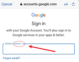 into gmail account without pword