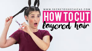 how to cut layered hair with ponytails