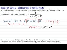 Domain Of Functions With Denominator