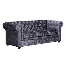 chesterfield velvet 3 seater sofa