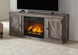 Wynnlow Gray Large Tv Stand W Fireplace