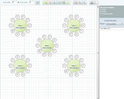 An Online Wedding Seating Chart With Round Tables Table