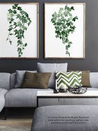 botanical plants wall decor living