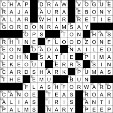 la times crossword 15 oct 19 tuesday