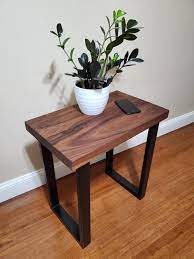 Walnut Side Table Solid Wood End Table