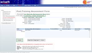 Post Training Assessment Form