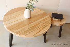 modern diy round coffee table how to